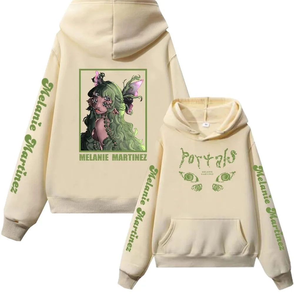 Melanie Martinez Portals Green Creature Pink Moths Hoodie - Image 3
