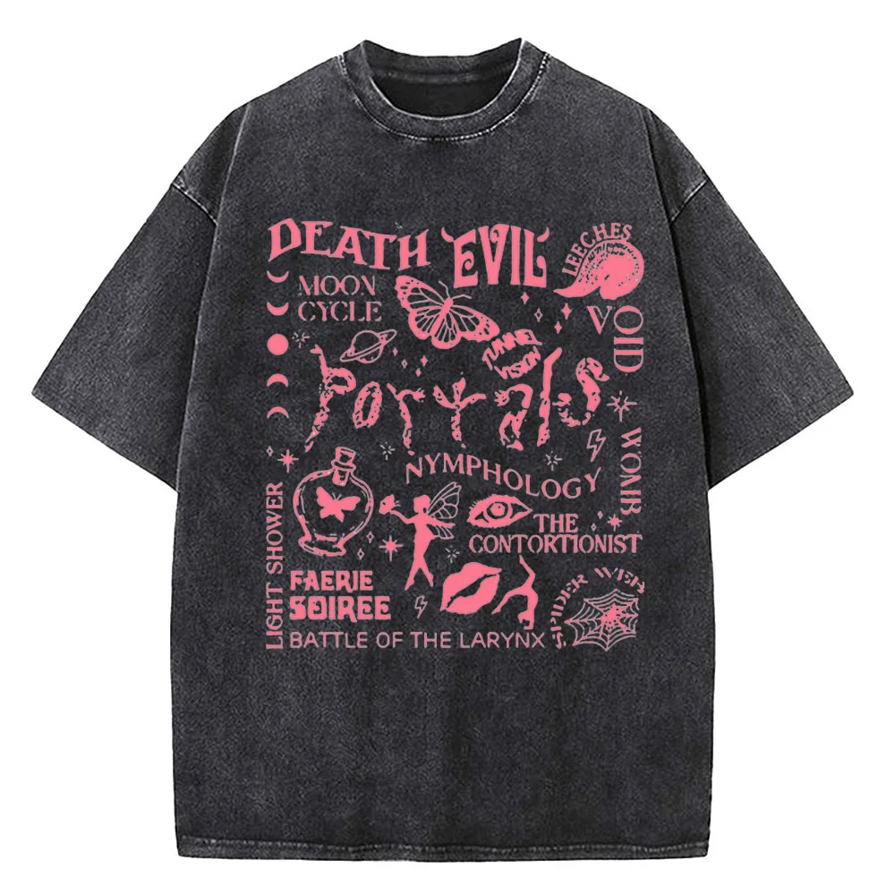 Melanie Martinez Death Evil Mineral Washed T-shirt