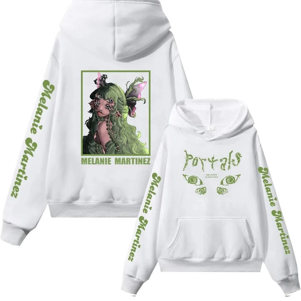 Melanie Martinez Portals Green Creature Pink Moths Hoodie - Image 5