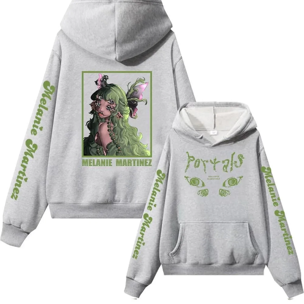 Melanie Martinez Portals Green Creature Pink Moths Hoodie