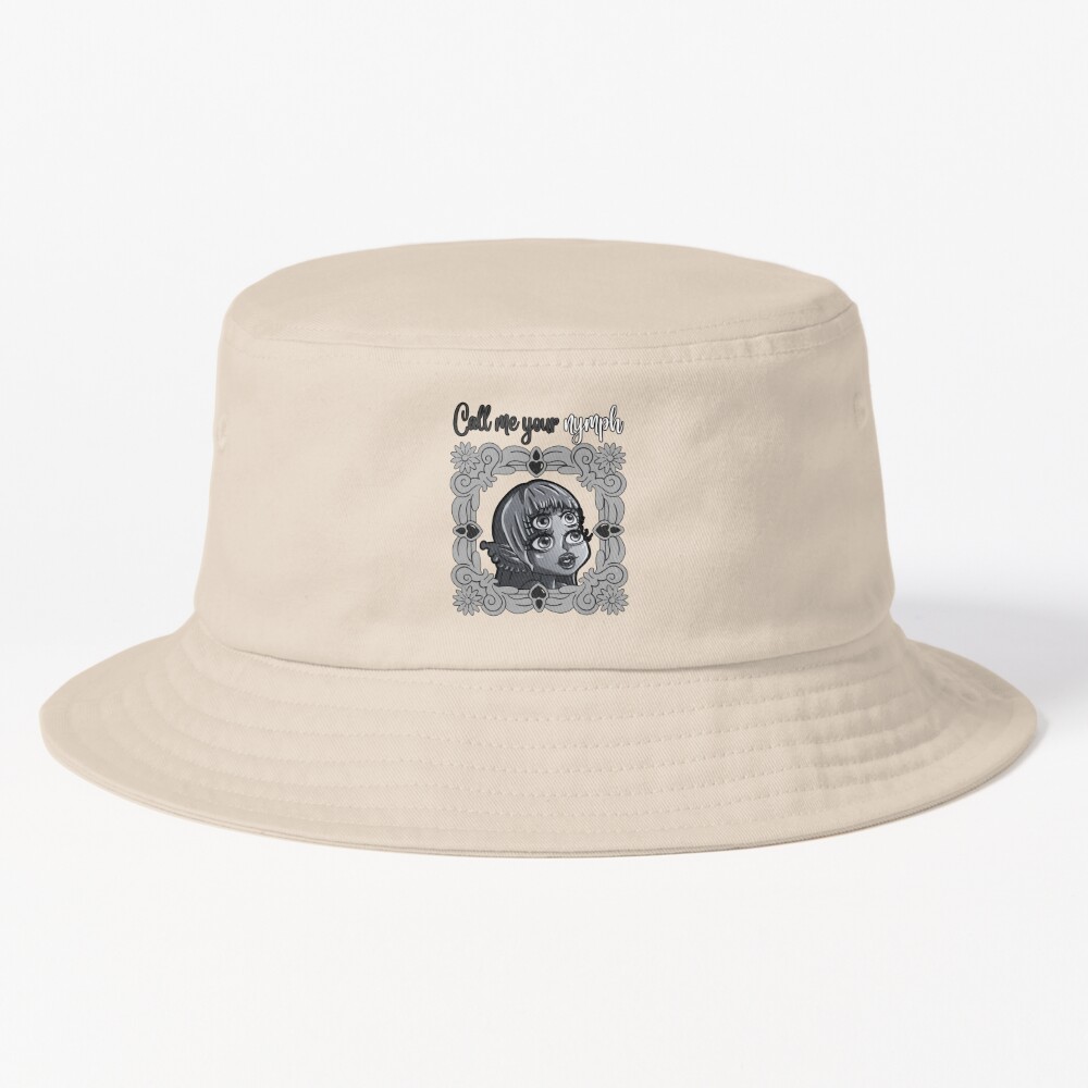 Call Me Your Nymph Black Alien Egil Tee Bucket Hat