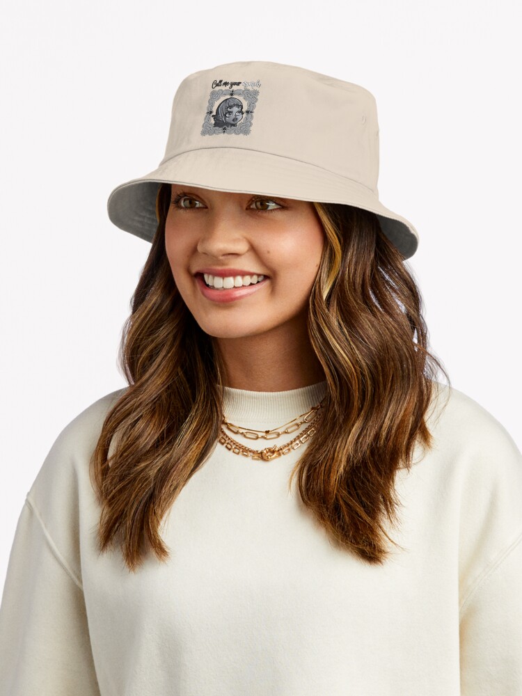 Call Me Your Nymph Black Alien Egil Tee Bucket Hat - Image 2