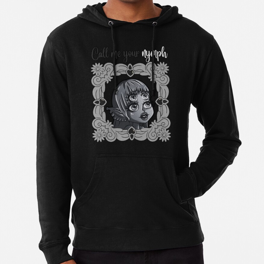 Call Me Your Nymph Black Hoodie - Image 4